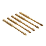 Maxbell Hex Shank Carbide Cross Spear Head Glass Marble Tile Thread Drill Bits 6mm