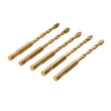 Maxbell Hex Shank Carbide Cross Spear Head Glass Marble Tile Thread Drill Bits 6mm