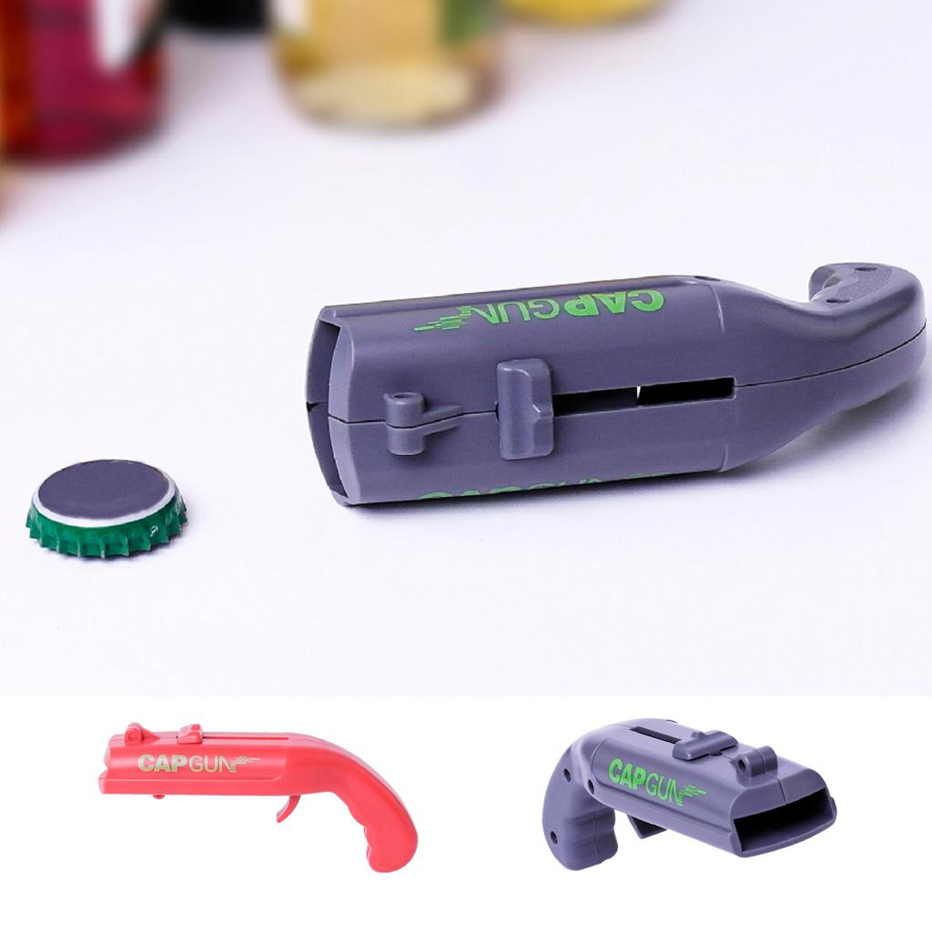 Maxbell  Cap Beer Bottle Opener Flying Cap Launcher Bar Tool Beer Opener Gift Red