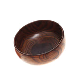 Maxbell Wood Round Fruit Snack Dessert Wood Handmade Serving Kitchen Bowl 17.5x7cm