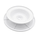 Maxbell  Cake Plates Plastic Pedestal Pastry Cupcake Turnable Stands White 28cm