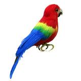 Artificial Bird Feathered Realistic Garden Home Decor Ornament Parrot #4