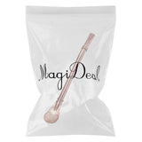 Maxbell Creative Coffee Spoon Drinking Straw Mini Yerba Mate Teaspoon Rosy gold