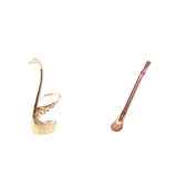 Maxbell Creative Coffee Spoon Drinking Straw Mini Yerba Mate Teaspoon Rosy gold