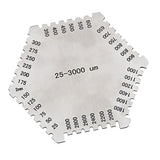 Maxbell Precision Wet Film Comb Hexagonal 25-3000um Stainless Steel Thinkness Gauge