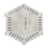 Maxbell Precision Wet Film Comb Hexagonal 25-3000um Stainless Steel Thinkness Gauge