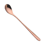 Maxbell Stainless Steel Cutlery  Dinner Tea Spoon Tableware Colorful  Rosy gold