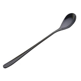Maxbell Stainless Steel Cutlery  Dinner Tea Spoon Tableware Colorful  Black