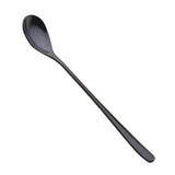 Maxbell Stainless Steel Cutlery  Dinner Tea Spoon Tableware Colorful  Black