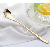 Maxbell Stainless Steel Cutlery  Dinner Tea Spoon Tableware Colorful  Light gold