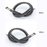 Maxbell Stainless Steel Woven Hose Hot Cold Water Inlet Pipe M10x1 G1/2" DN15 80cm