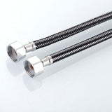 Maxbell Stainless Steel Woven Hose Hot Cold Water Inlet Pipe M10x1 G1/2" DN15 80cm