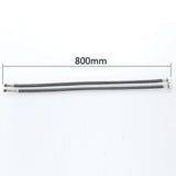 Maxbell Stainless Steel Woven Hose Hot Cold Water Inlet Pipe M10x1 G1/2" DN15 80cm