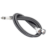 Maxbell Stainless Steel Woven Hose Hot Cold Water Inlet Pipe M10x1 G1/2" DN15 80cm