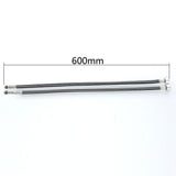 Maxbell Stainless Steel Woven Hose Hot Cold Water Inlet Pipe M10x1 G1/2" DN15 60cm