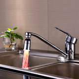 Max Chrome LED Tap Bathroom Faucet Kitchen Sink Faucet Spray Basin Tap 3-Color