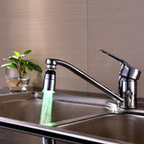 Max Chrome LED Tap Bathroom Faucet Kitchen Sink Faucet Spray Basin Tap Blue