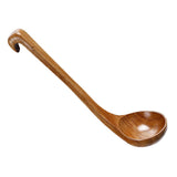 Max Wooden Spoon Soup Ladle Dessert Ice Cream Tea Coffee Spoon A Ladle 30cm