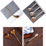 Max Wooden Spoon Soup Ladle Dessert Ice Cream Tea Coffee Spoon A Ladle 30cm