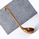 Max Wooden Spoon Soup Ladle Dessert Ice Cream Tea Coffee Spoon A Ladle 30cm