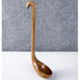 Max Wooden Spoon Soup Ladle Dessert Ice Cream Tea Coffee Spoon A Ladle 30cm