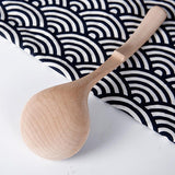 Max Wooden Spoon Soup Ladle Dessert Ice Cream Tea Coffee Spoon B Spoon 19.5cm