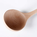 Max Wooden Spoon Soup Ladle Dessert Ice Cream Tea Coffee Spoon B Spoon 19.5cm