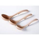 Max Wooden Spoon Soup Ladle Dessert Ice Cream Tea Coffee Spoon C Spoon 23.5cm