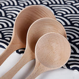 Max Wooden Spoon Soup Ladle Dessert Ice Cream Tea Coffee Spoon C Spoon 23.5cm