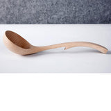 Max Wooden Spoon Soup Ladle Dessert Ice Cream Tea Coffee Spoon C Spoon 23.5cm