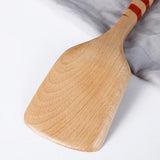 Max Beech Wood Cooking Spatula Shovel Kitchen Cookware Kitchenware Spiral