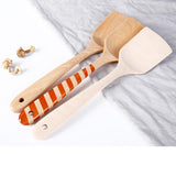 Max Beech Wood Cooking Spatula Shovel Kitchen Cookware Kitchenware Spiral