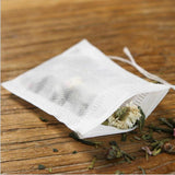 Maxbell 50 pieces Empty Tea Filter Bags Loose Herbs Teabag with Drawstring 9x10cm