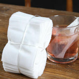 Maxbell 50 pieces Empty Tea Filter Bags Loose Herbs Teabag with Drawstring 9x10cm