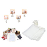 Maxbell 50 pieces Empty Tea Filter Bags Loose Herbs Teabag with Drawstring 9x10cm