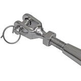 Maxbell Stainless Steel Closed Body Turnbuckle Jaw Wire Rope Fork Rigging Screw M5
