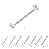 Maxbell Stainless Steel Closed Body Turnbuckle Jaw Wire Rope Fork Rigging Screw M5