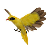 Artificial Feathered Animal Bird Garden Figurine Decor Oriole Flying