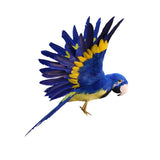 Max Artificial Feathered Animal Bird Garden Figurine Decor Parrot Blue