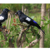 Max Artificial Feathered Animal Bird Garden Figurine Decor Magpie
