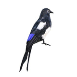 Max Artificial Feathered Animal Bird Garden Figurine Decor Magpie