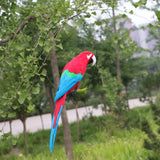 Max Artificial Feathered Animal Bird Garden Figurine Decor Large Parrot