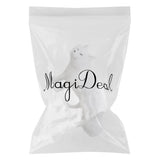 Maxbell Artificial  Mini Fur Animal Artificial Fur Taxidermy Garden Decor White
