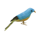 Cute Blue Bird Decoration Wire Christmas Model Artificial Birds Lifelike Feathered Tree Craft