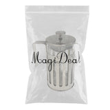Max Stainless Steel Glass Cafetiere French Filter Coffee Press Plunger  600ml