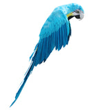 Artificial Bird Flying Parrot Wings Home Art Decor 19.7inch Light Blue