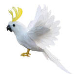 Artificial Bird Flying Parrot Wings Home Art Decor 7.9inch White