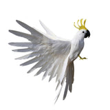 Maxbell Artificial Bird Flying Parrot Wings Home Art Decor 15.7inch White