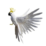 Maxbell Artificial Bird Flying Parrot Wings Home Art Decor 15.7inch White