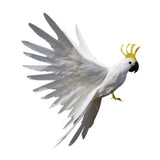 Maxbell Artificial Bird Flying Parrot Wings Home Art Decor 15.7inch White